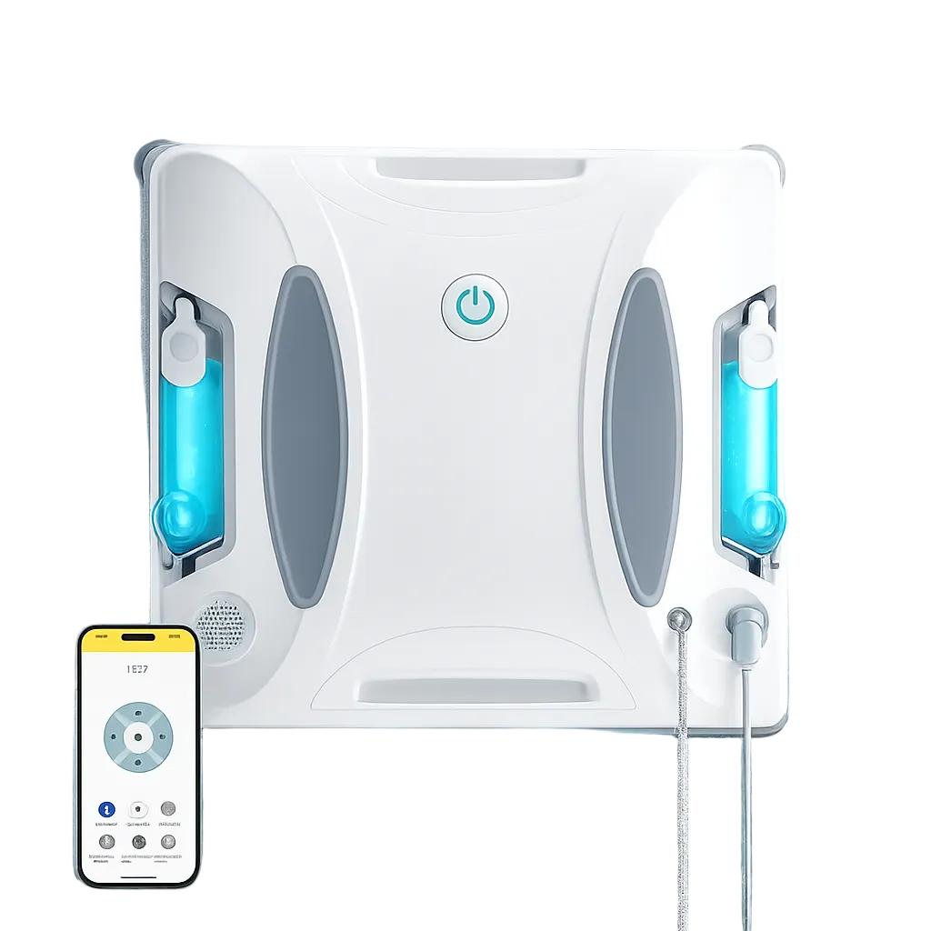 Robot lave-vitres automatique 3800 Pa 2 sprays avec application